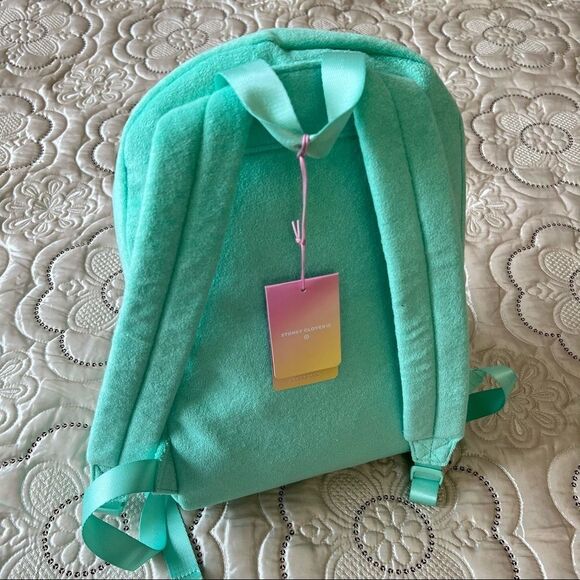 Stoney Clover Lane x Target Terry Cloth Embossed Backpack Light Green - Picture 6 of 7